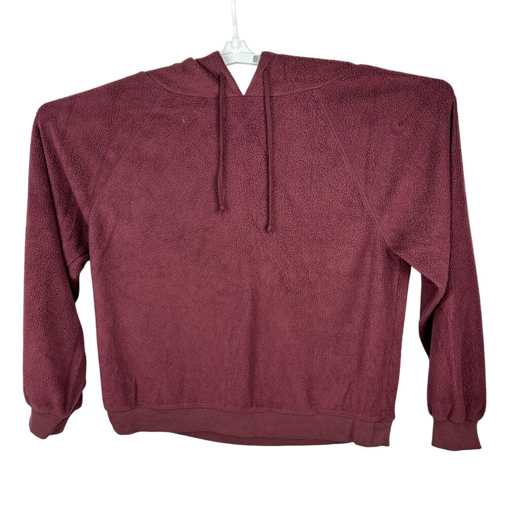 So Womens XL Maroon Hoodie Pullover Long Sleeve Relaxed Fit Soft Casual